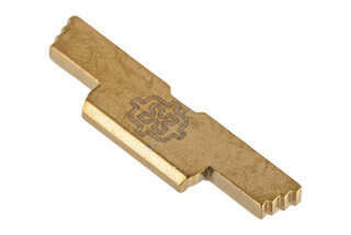 Cross Armory Glock extended slide release in gold
